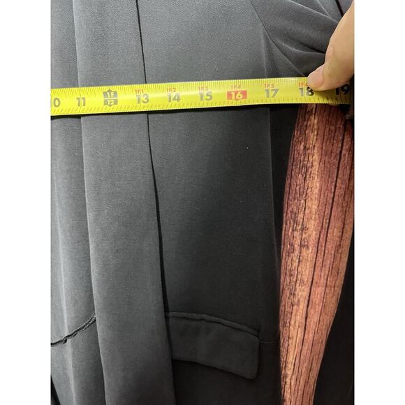 BCBGMAXAZRIA WOMEN Cardigan SHAWL COLLAR OPEN JACKET BLACK Sz Small - Picture 7 of 7